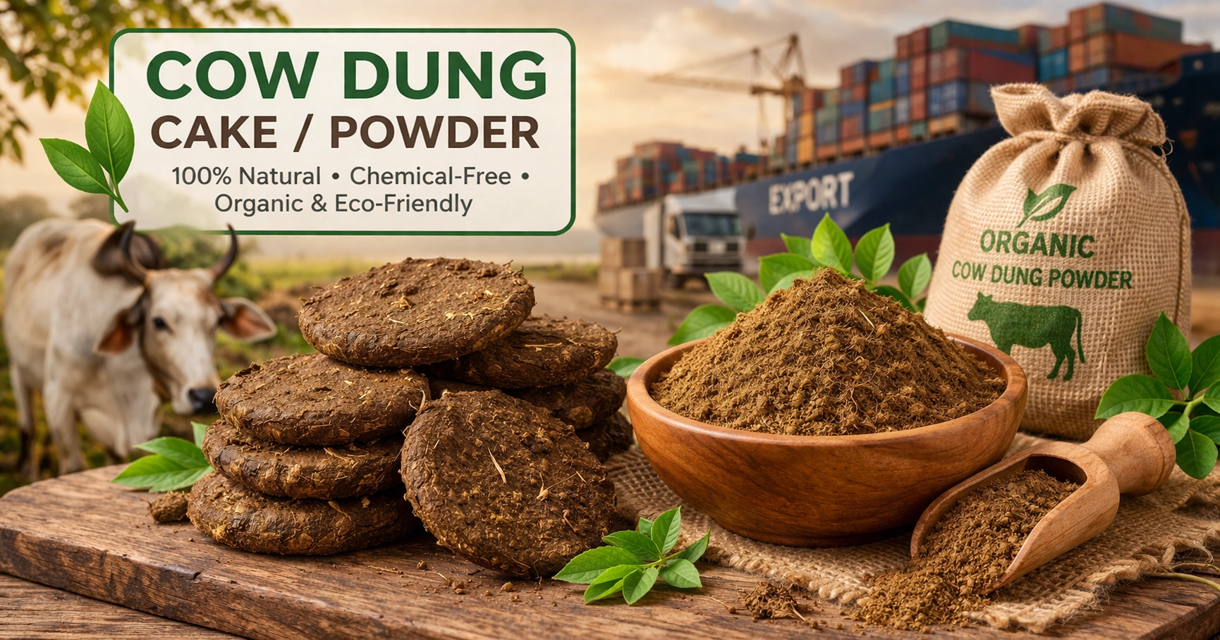 Cow Dung Cake Powder
